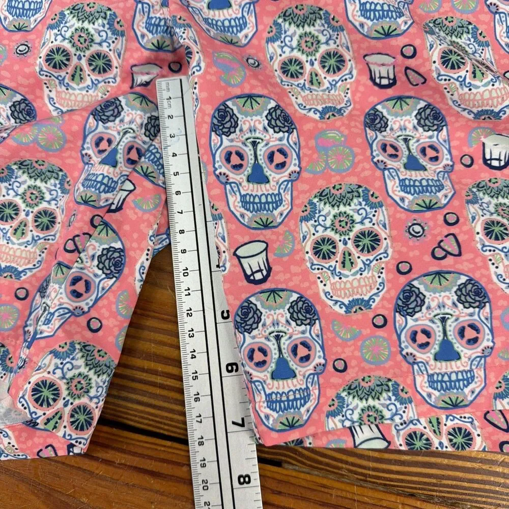 Peter Millar Seaside Swim Trunks Mens XXL Skulls Board Shorts